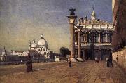 Corot Camille Manana in Venice oil